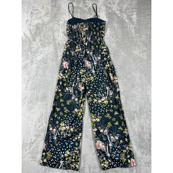Band of Gypsies Floral Wide Leg Romper XS Boho Spring Festival Jumpsuit - Picture 8 of 8